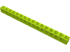 Деталь LEGO Кирпичик Technic 1 x 16, с отверстиями, Лайм