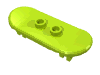 Деталь LEGO Minifig Skateboard with Trolley Wheel Holders, Лайм