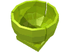 Деталь LEGO Cylinder Hemisphere 2 x 2 Ball Turret Socket Base, Лайм
