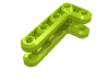 Деталь LEGO Балка Technic Г-образная двойная 3 x 7, Лайм