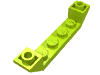 Деталь LEGO Скос перевёрнутый двойной 45° 6 x 1, с вырезом 1 x 4, Лайм