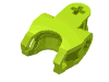 Деталь LEGO Technic, Axle Connector 2 x 3 with Ball Socket, Closed Sides, Squared Ends, Лайм