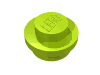 Деталь LEGO Пластина круглая 1 x 1, со сплошным штырьком, Лайм
