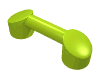 Деталь LEGO Bar 1 x 3 (Radio Handle, Phone Handset), Лайм