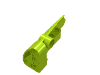 Деталь LEGO Technic, Panel Fairing # 4 Small Smooth Long, Side B, Лайм