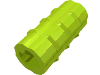 Деталь LEGO Technic Axle Connector Ridged [with x Hole x Orientation], Лайм
