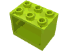 Деталь LEGO Шкаф 2 x 3 x 2, с полыми штырьками, Лайм