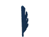 Деталь LEGO Wing 9L with Stylized Feathers, Темно-синий