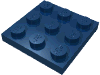 Деталь LEGO Пластина 3 x 3, Темно-синий