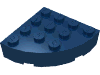 Деталь LEGO Brick Round Corner 4 x 4 Full Brick, Темно-синий