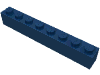 Деталь LEGO Кирпичик 1 x 8, Темно-синий