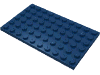 Деталь LEGO Пластина 6 x 10, Темно-синий