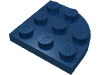 Деталь LEGO Пластина круглая угловая 3 x 3, Темно-синий