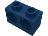 Набор LEGO Technic Brick 1 x 2 [2 Holes], Темно-синий