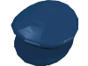 Деталь LEGO Minifig Police Style Cap, Темно-синий