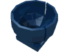 Деталь LEGO Cylinder Hemisphere 2 x 2 Ball Turret Socket Base, Темно-синий
