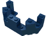 Деталь LEGO Верх башни замка 4 x 8 x 2 1/3, Темно-синий