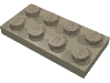 Деталь LEGO Пластина 2 x 4, Темно-песочный