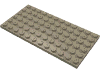 Деталь LEGO Пластина 6 x 12, Темно-песочный