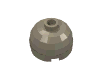 Деталь LEGO Brick, Round 2 x 2 Dome Top - Hollow Stud with Bottom Axle Holder x Shape + Orientation, Темно-песочный