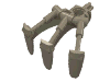 Деталь LEGO Bionicle Claw with Axle, Темно-песочный