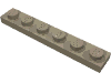 Деталь LEGO Пластина 1 x 6, Темно-песочный