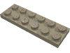 Деталь LEGO Пластина 2 x 6, Темно-песочный