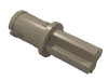 Набор LEGO Technic Axle Pin with Friction Ridges Lengthwise, Dark Tan