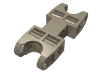 Деталь LEGO Technic Axle and Pin Connector 2 x 5 with Two Ball Joint Sockets, Темно-песочный