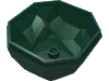 Деталь LEGO Rock Boulder, Bottom, Темно-зеленый