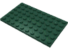 Деталь LEGO Пластина 6 x 10, Темно-зеленый