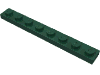 Деталь LEGO Пластина 1 x 8, Темно-зеленый