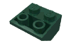 Деталь LEGO Скос перевёрнутый 45° 2 x 2, Темно-зеленый