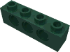 Деталь LEGO Кирпичик Technic 1 x 4, Темно-зеленый