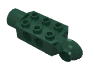 Деталь LEGO Technic Brick Special 2 x 3 with Pin Holes, Rotation Joint Ball Half [Vertical Side], Rotation Joint Socket, Темно-зеленый