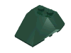 Деталь LEGO Wedge 4 x 4 Pyramid Center, Темно-зеленый