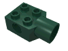 Деталь LEGO Technic Brick Special 2 x 2 with Pin Hole, Rotation Joint Socket, Темно-зеленый