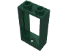 Деталь LEGO Окно плоское переднее 1 x 2 x 3, Темно-зеленый