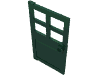 Набор LEGO Door 1 x 4 x 6 with 4 Panes and Stud Handle, Темно-зеленый