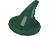 Деталь LEGO Minifig Wizards Hat, Темно-зеленый