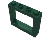Набор LEGO Window 1 x 4 x 3 Train with Shutter Holes and Solid Studs on Ends, Темно-зеленый