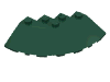 Деталь LEGO Brick Round Corner 6 x 6 with 33° EdgeSlope and Facet Cutout, Темно-зеленый