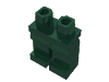 Деталь LEGO Бёдра с ногами, Темно-зеленый
