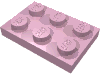 Деталь LEGO Пластина 2 x 3, Ярко-розовый