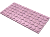 Деталь LEGO Пластина 6 x 12, Ярко-розовый