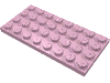 Деталь LEGO Пластина 4 x 8, Ярко-розовый
