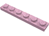 Деталь LEGO Пластина 1 x 6, Ярко-розовый