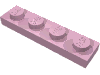 Деталь LEGO Пластина 1 x 4, Ярко-розовый