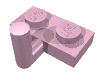 Деталь LEGO Plate Special 1 x 2 with Arm Up [Horizontal Arm 6mm], Ярко-розовый