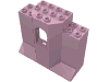 Деталь LEGO Panel 3 x 8 x 6 with Arched Window, Ярко-розовый
